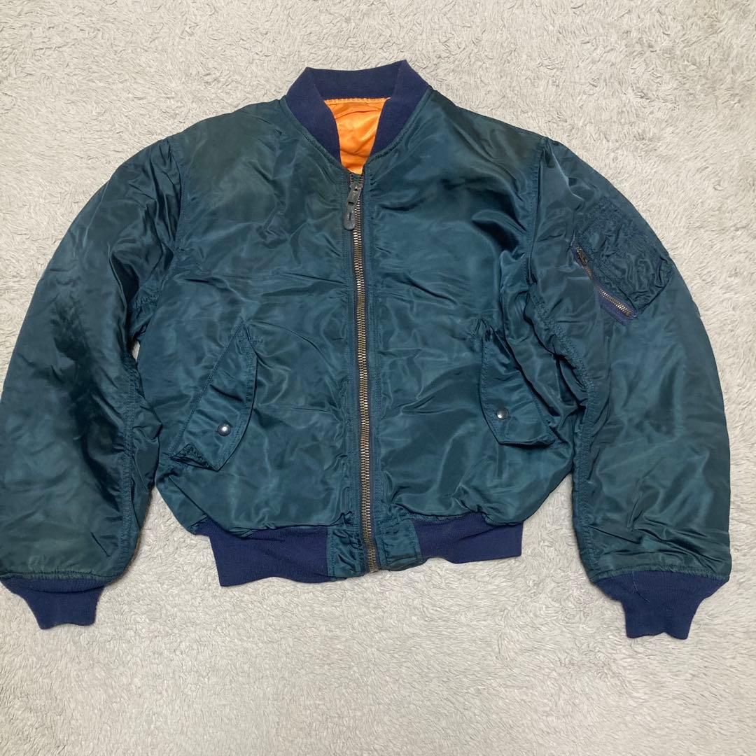 w*t様 70s USAF フライトジャケット　USA MA-1 ネイビー　L