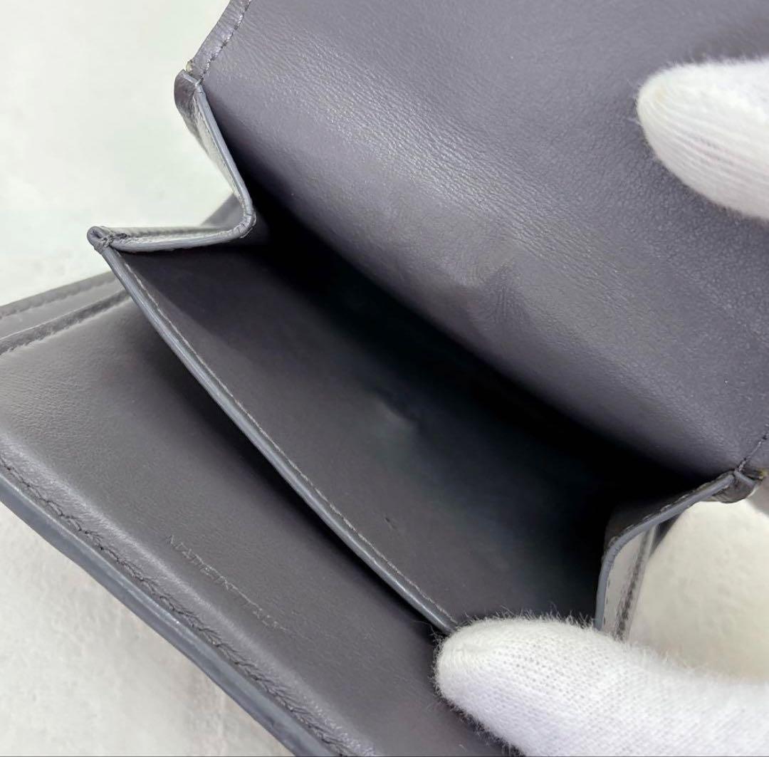 美品✨CELINE セリーヌ 折財布 スモールストラップウォレット グレー