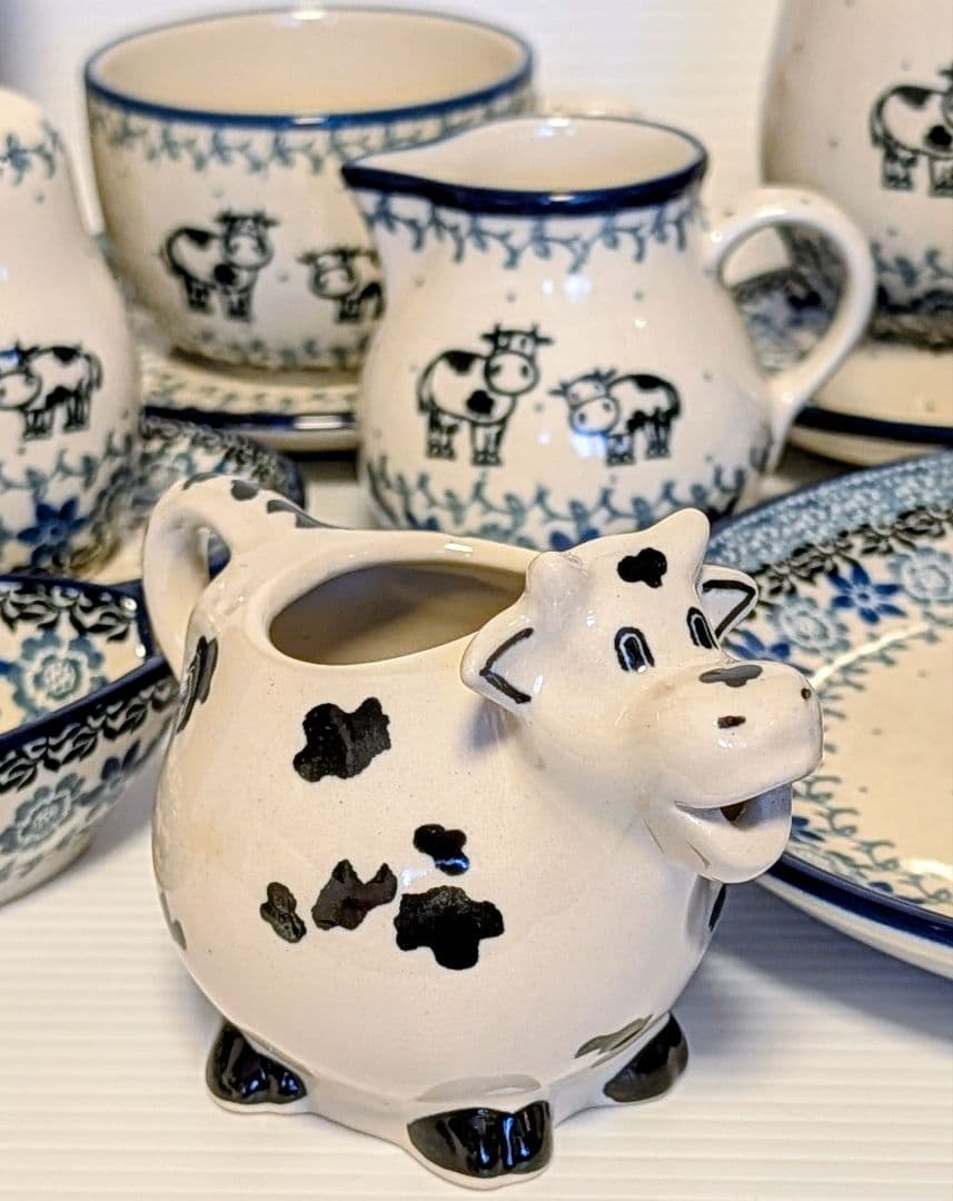 ポーリッシュポタリー 牛さんセット✩˚。⋆