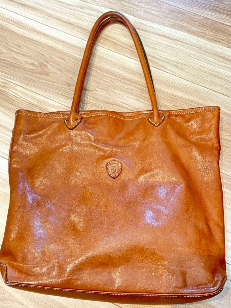 フェリージ　レザートートバッグ　ブラウン