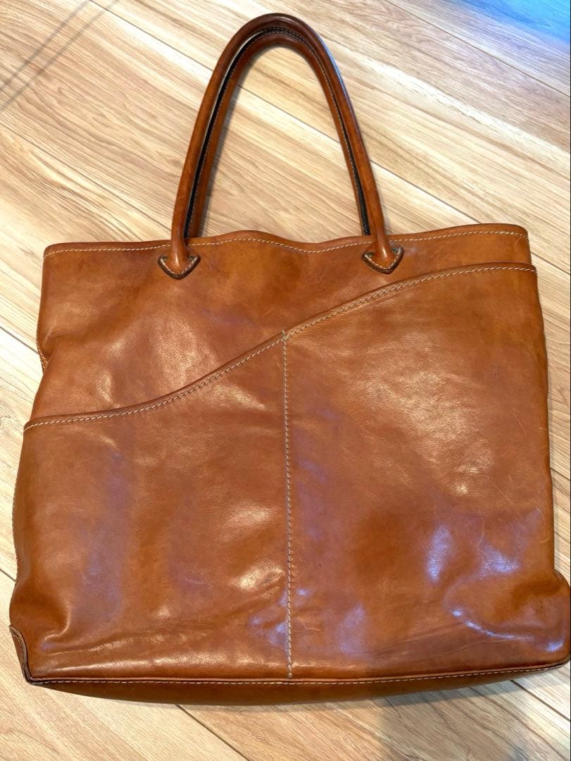 フェリージ　レザートートバッグ　ブラウン