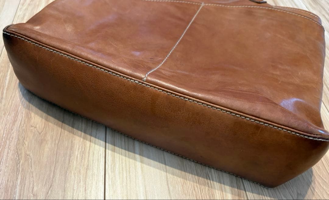 フェリージ　レザートートバッグ　ブラウン