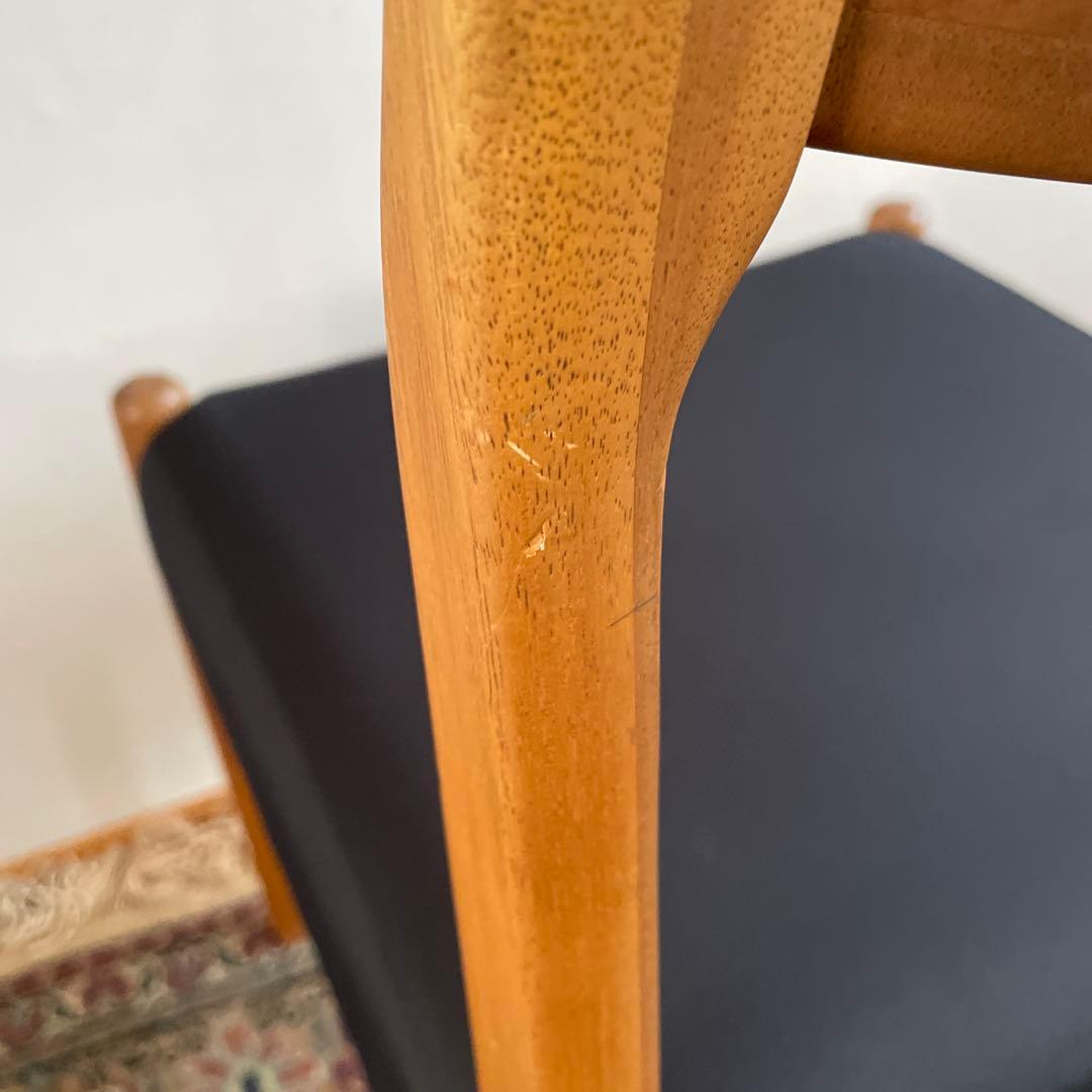 ③EDDA エッダ　ダイニングチェア　朝日木工加工　無垢材　1脚