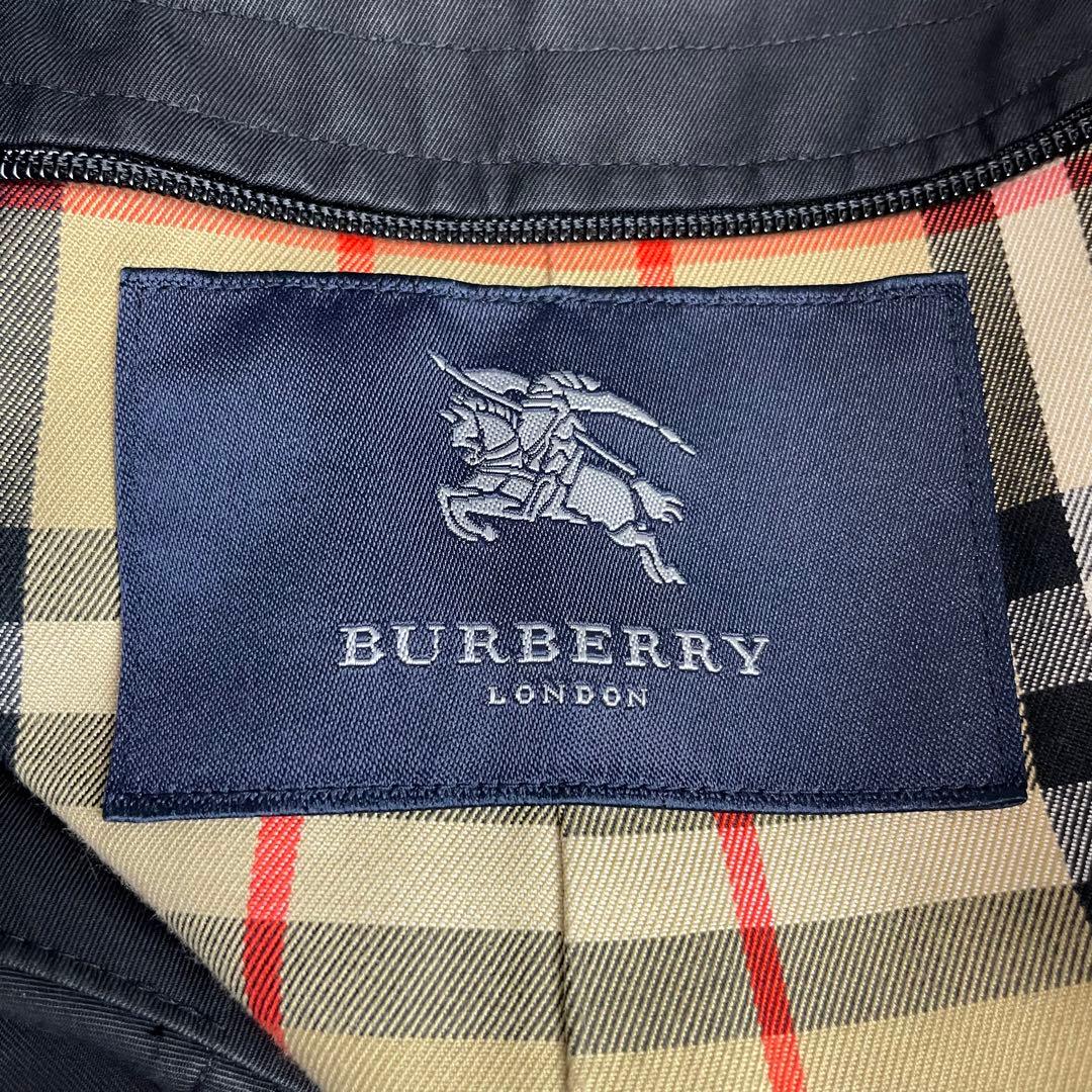 美品✨バーバリーロンドン✨トレンチコート✨2XL✨マキシ丈✨メガチェック✨黒
