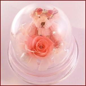 プリザーブドフラワー ベアピンクドーム☆ フラワーアレンジメント