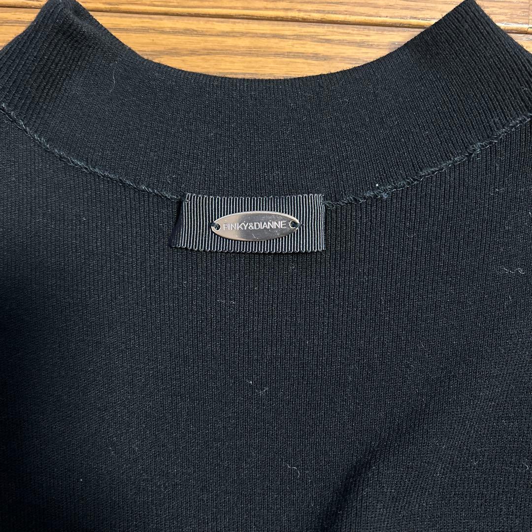美品◆PINKY&DIANNE◆ニットワンピース◆ブラック