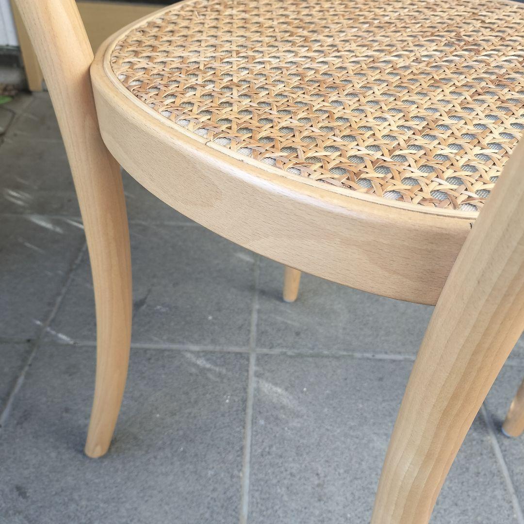 【A】曲げ木チェア　無印良品　トーネット社　ブナ材　ラタン