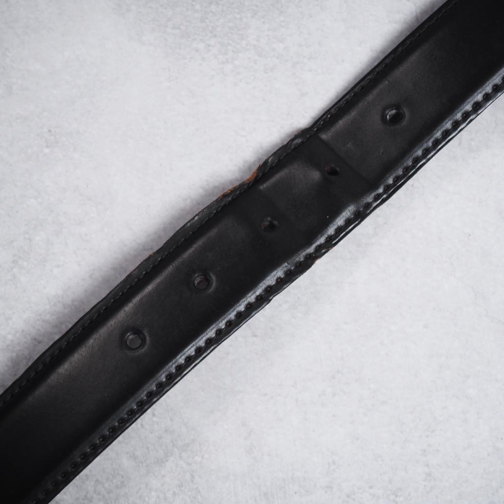 ALDEN ホーウィン社シェルコードバン レザーベルト 0915 黒 32/80