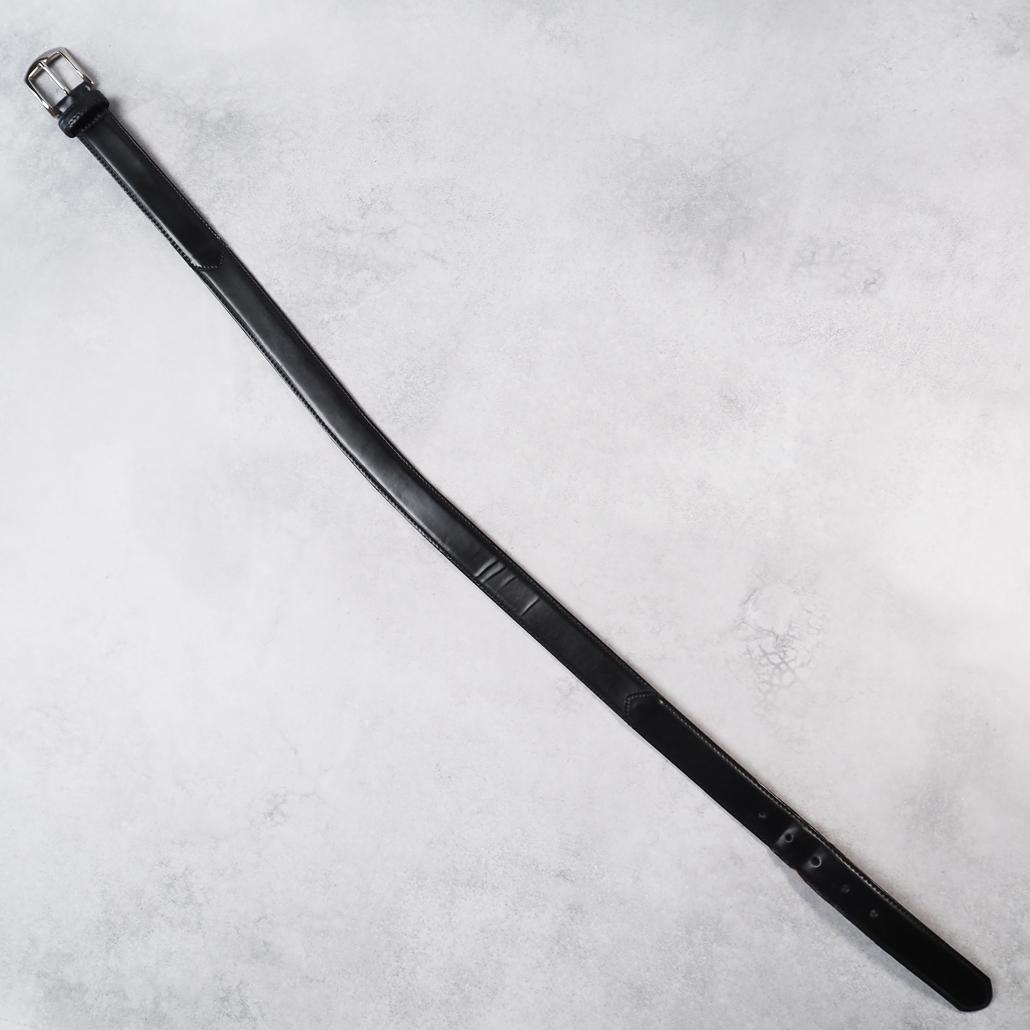 ALDEN ホーウィン社シェルコードバン レザーベルト 0915 黒 32/80