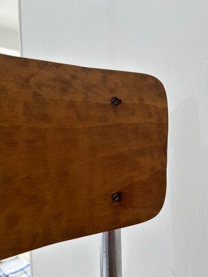 ビンテージ　フランス　1940年代　❶ スチールパイプ　チェア