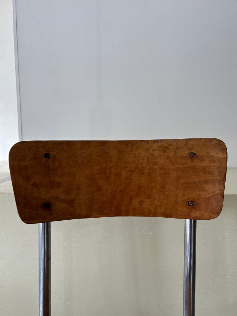 ビンテージ　フランス　1940年代　❶ スチールパイプ　チェア