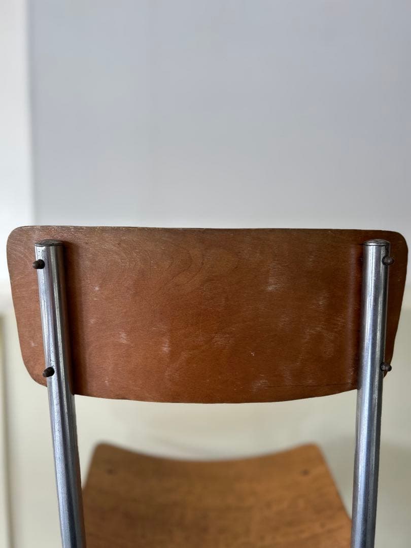 ビンテージ　フランス　1940年代　❶ スチールパイプ　チェア