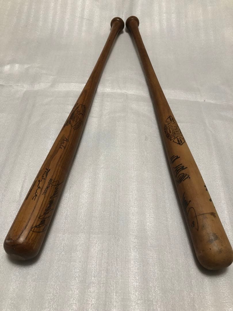 長嶋茂雄　王貞治　複数選手　直筆サイン入りバット　2本セット