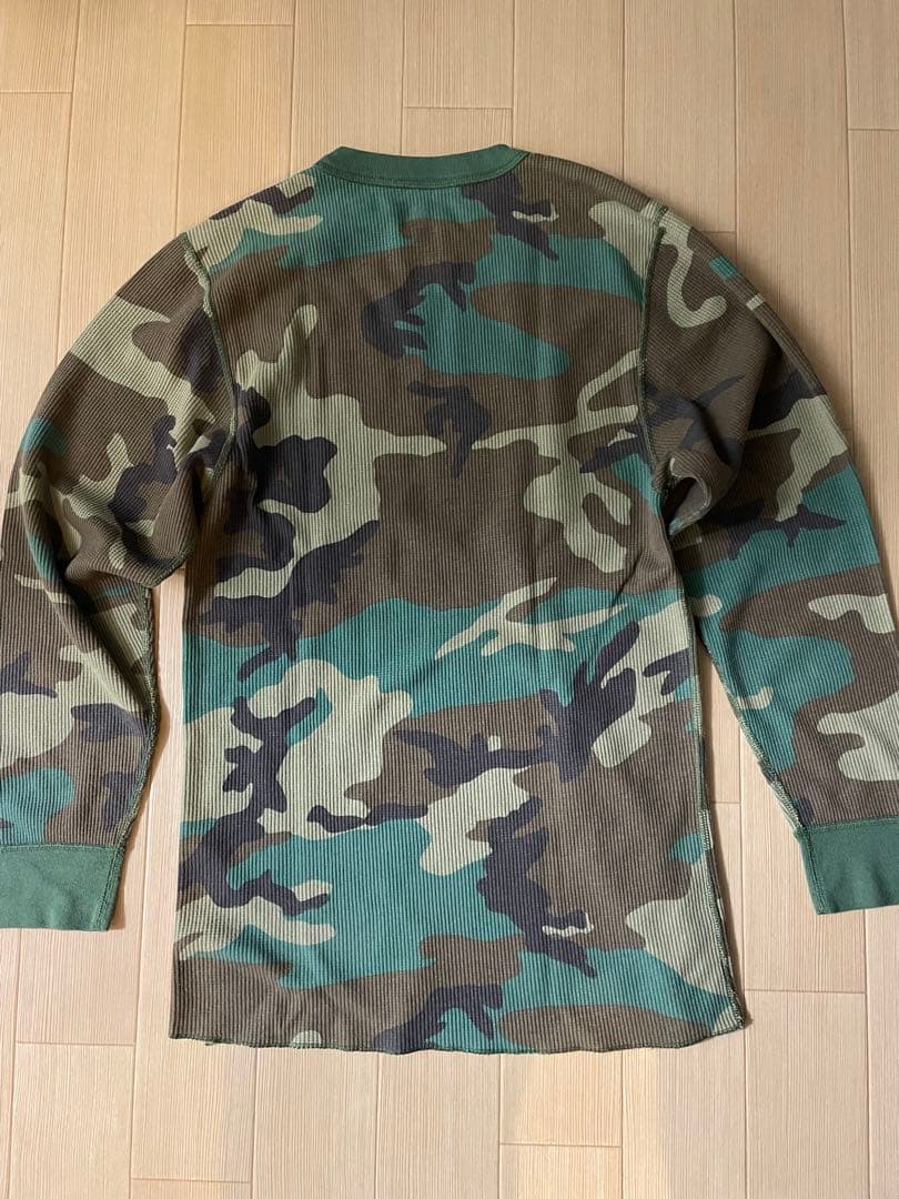 supreme hanes thermal camo 迷彩　L
