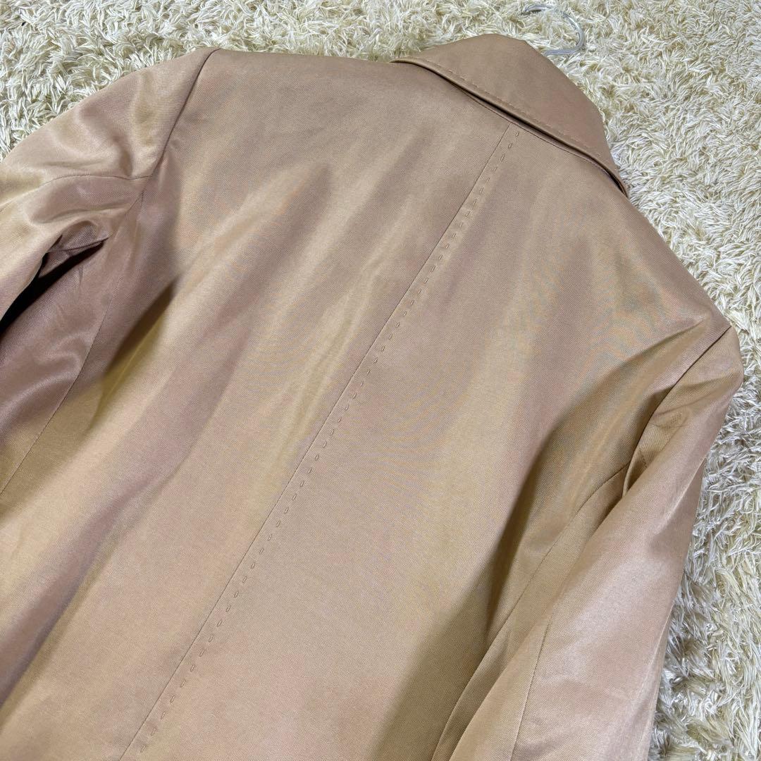 美品　バーバリーロンドン　ノバチェック　シルク　コットン　ジャケット　38