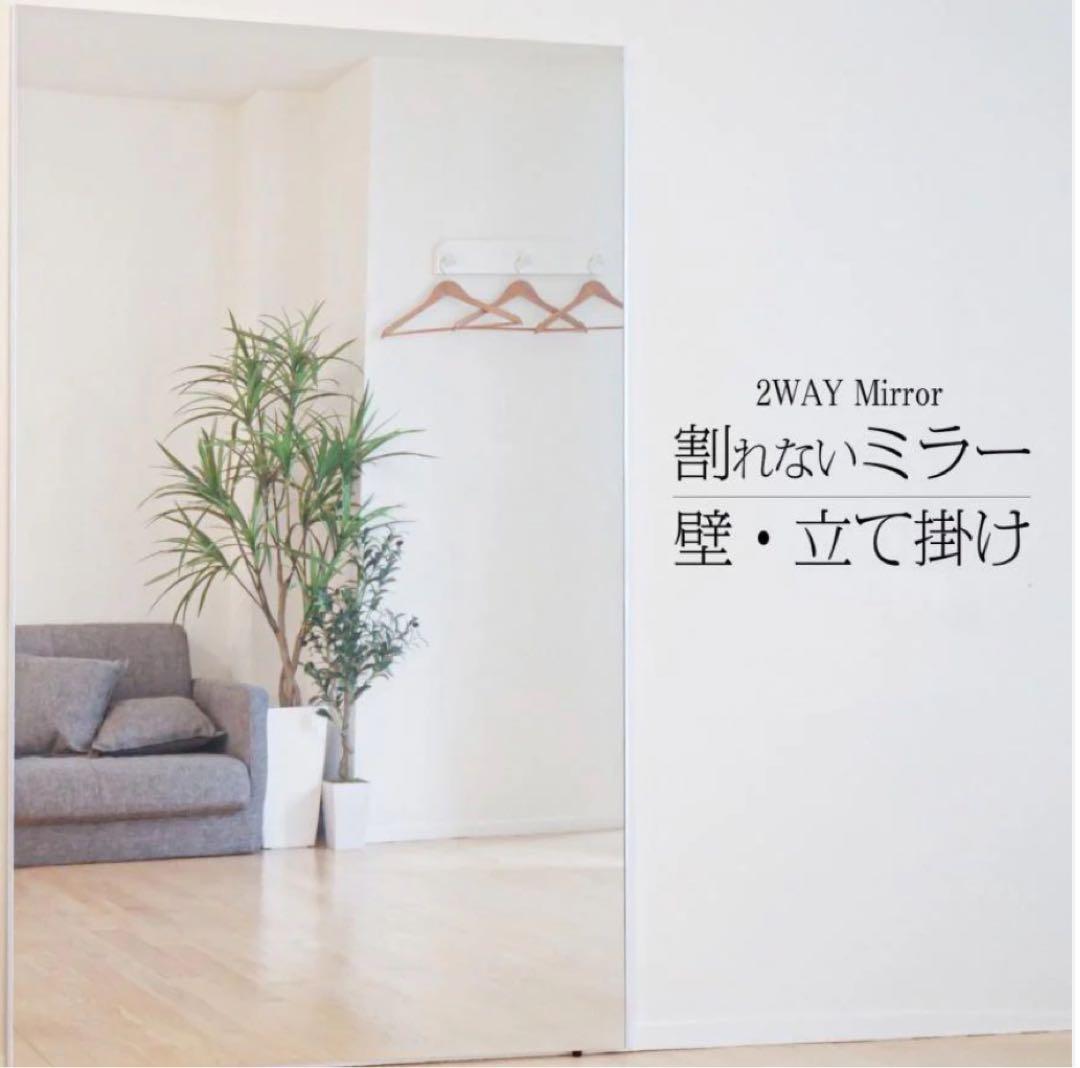 軽壁掛け鏡160x100cm銀