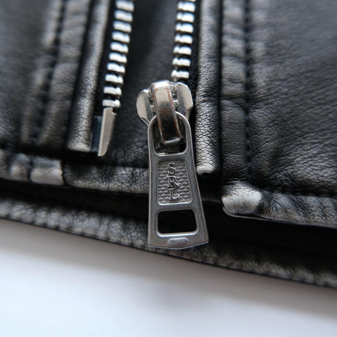 SEAROOMLYNN Vintage wash ECOレザーライダース