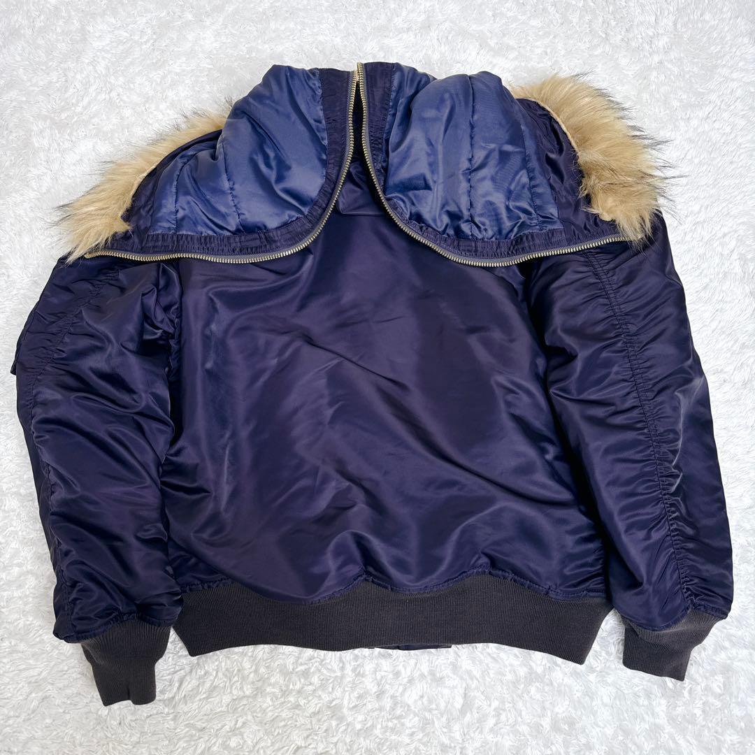 美品✨ EDIFICE エディフィス N2-B ミニタリー ジャケット ネイビー