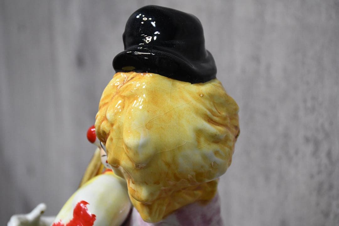 EEK22 イタリア製 ピエロ フィギュリン 高さ54cm 陶磁器人形 陶器人形