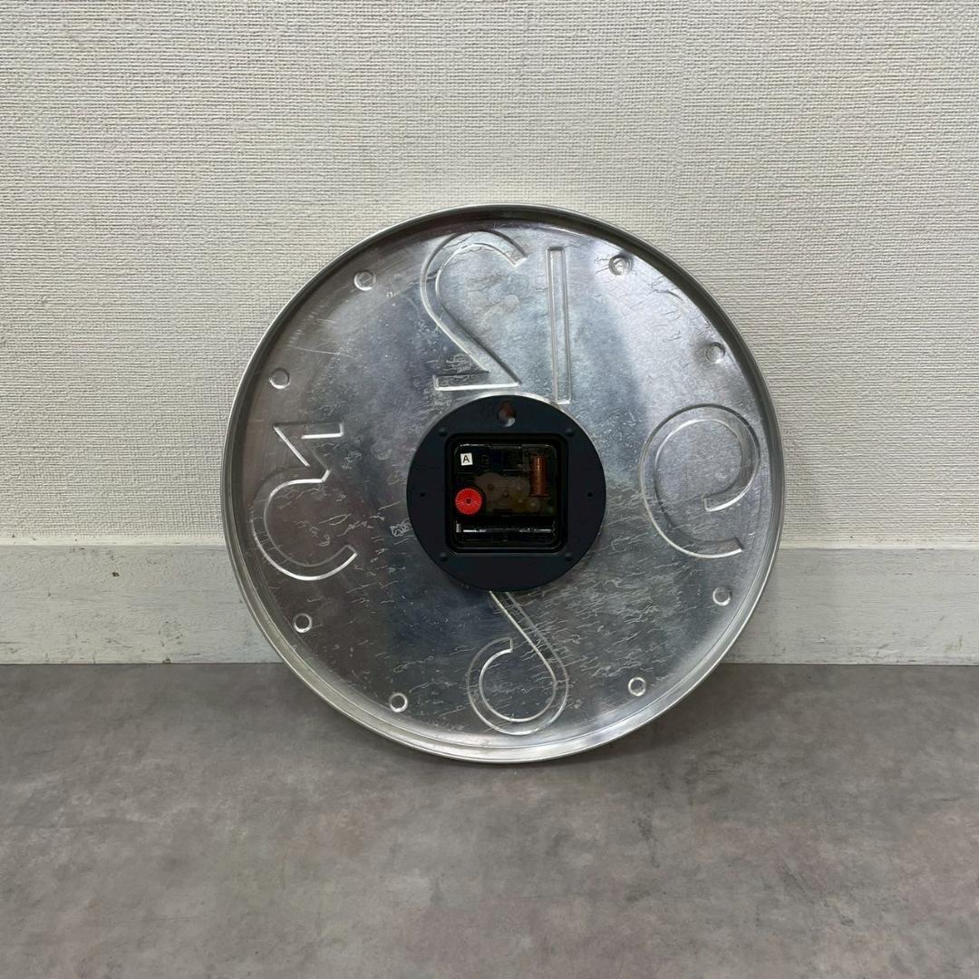 80's ウォールクロック アルミ製 壁掛け時計 ヴィンテージ ビンテージ