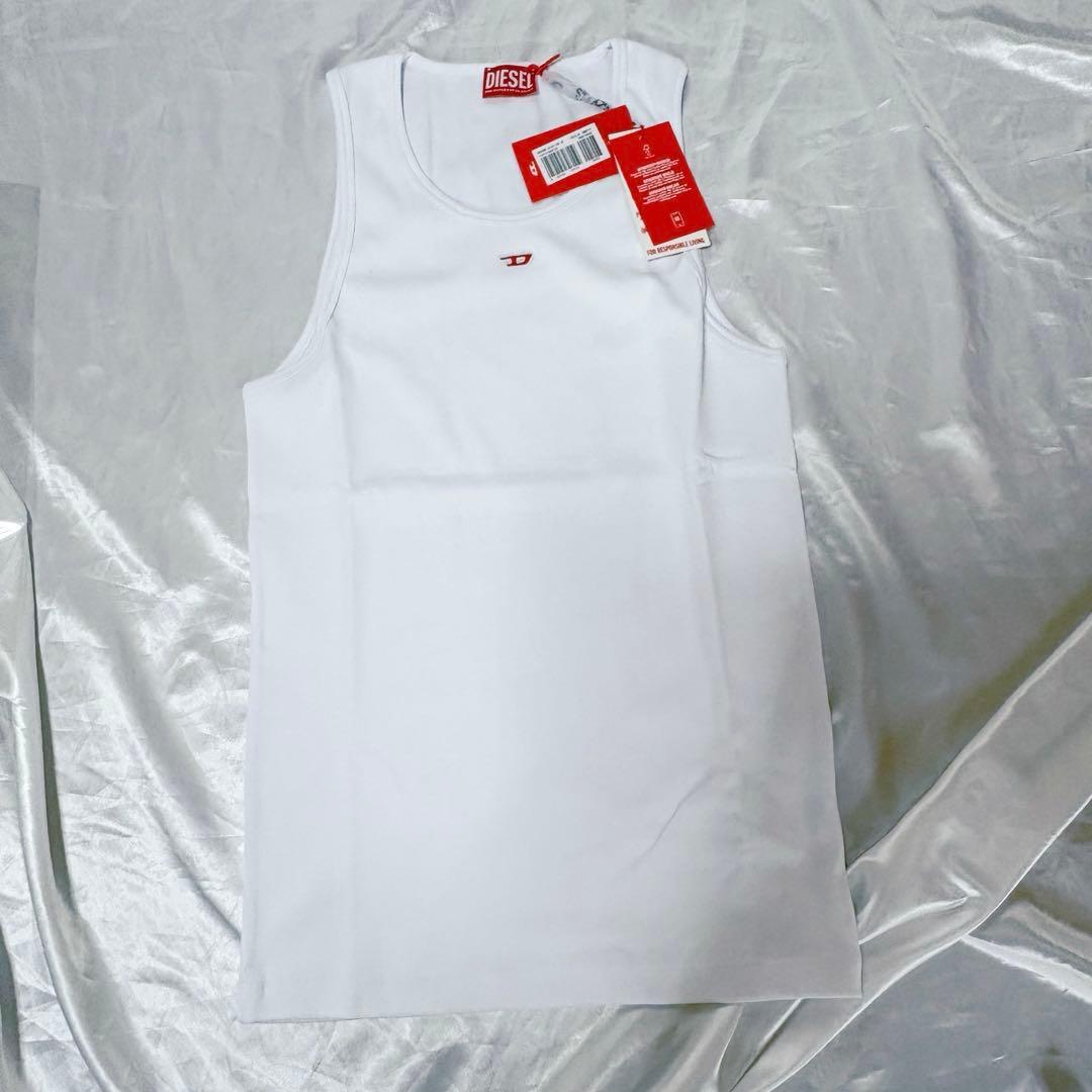 新品【DIESEL】T Lifty D ノースリーブTシャツ ロゴ クルーネック