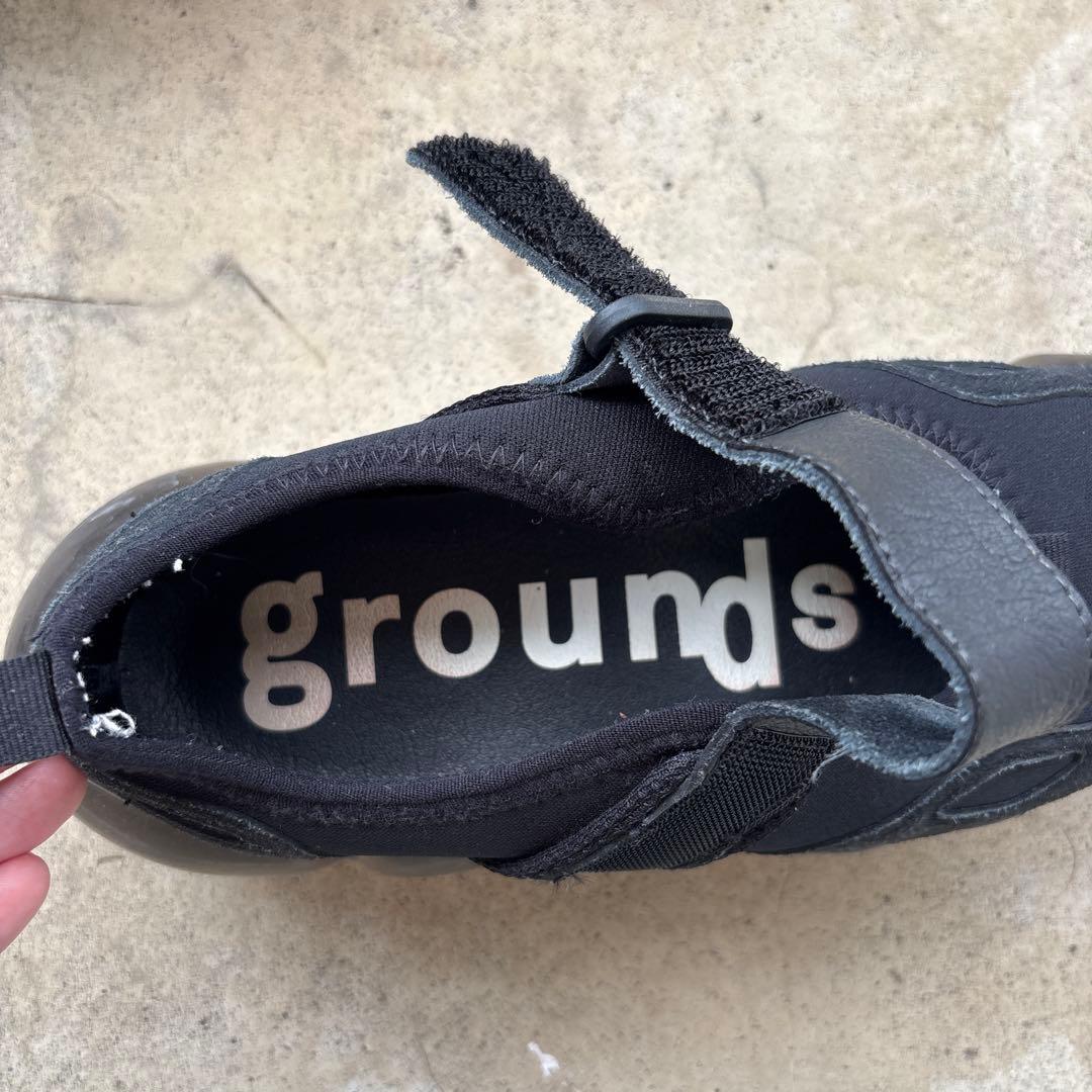 grounds / JEWELRY MARY JANE　BLK×BLK