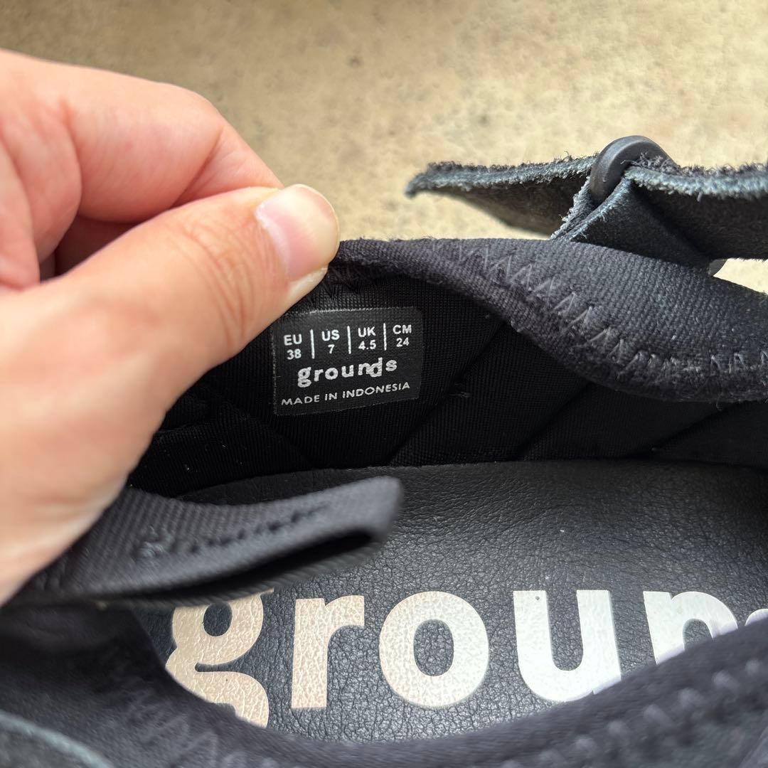 grounds / JEWELRY MARY JANE　BLK×BLK