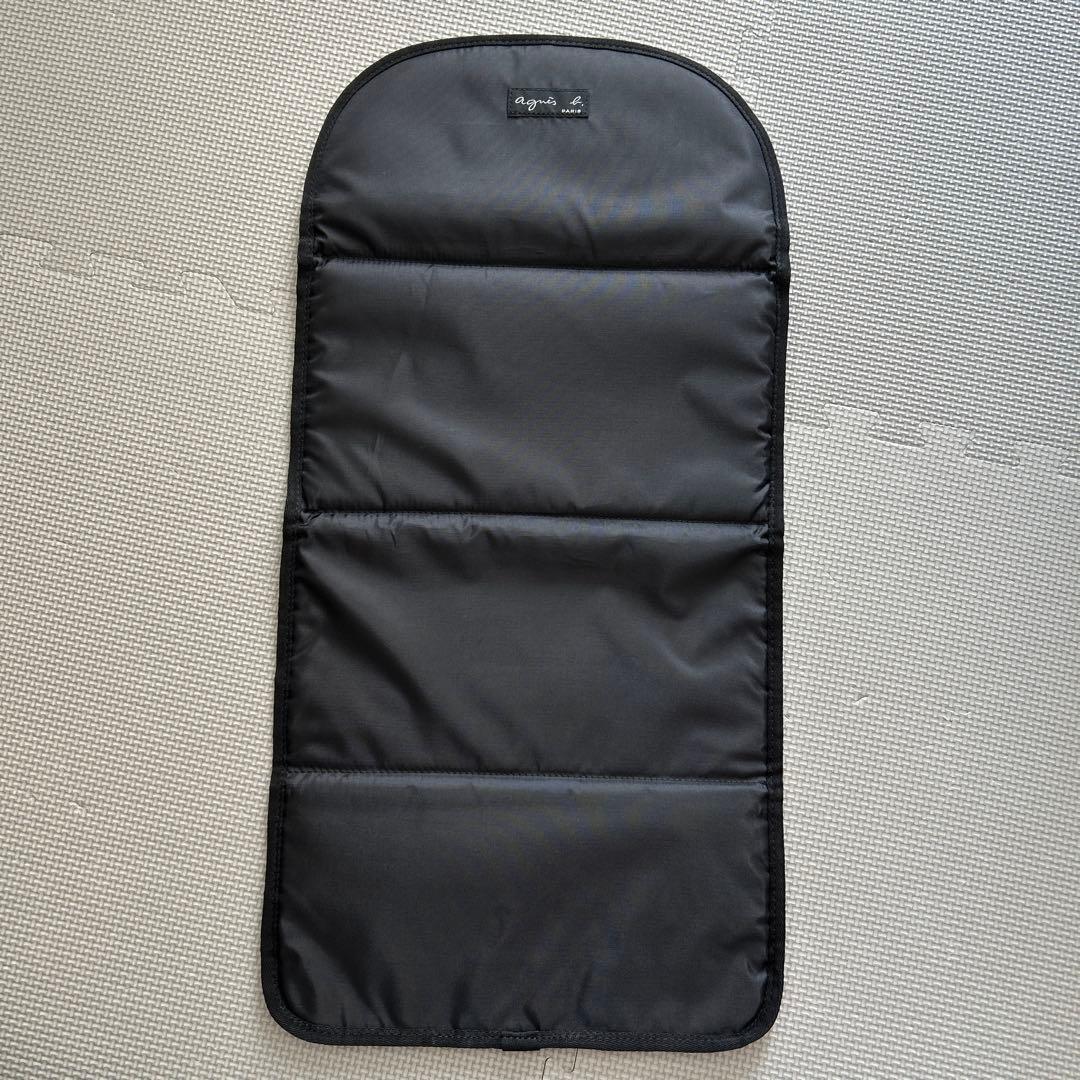 美品　agnès b. マザーズバッグ 黒　おむつ替えマット未使用　2WAY