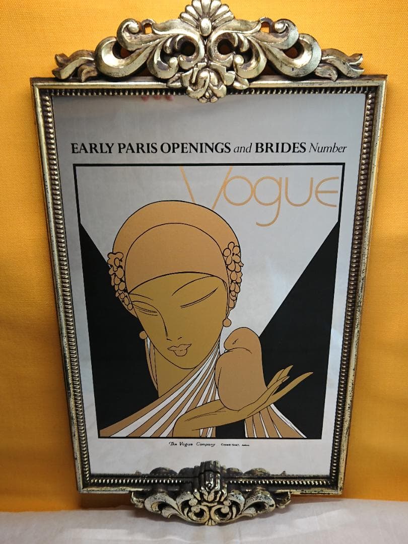 アンティーク　VOGUE　ヴォーグ　パブミラー　インテリア　工芸品　A2872