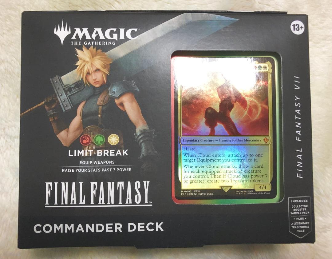 MTG FF 統率者デッキ リミットブレイク 英語版 未開封 サンプルパック付属