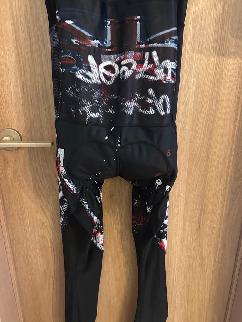 サイクルウェア　Pandani ビブタイツ　Lサイズ　裏起毛