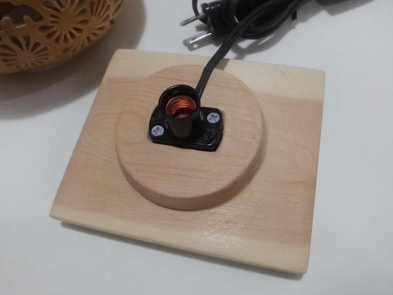 ひょうたんランプ　猫とお花