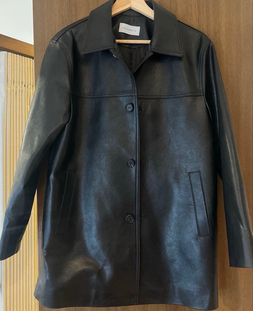 LOW CLASSIC☆美品　LEATHER LONG JACKET