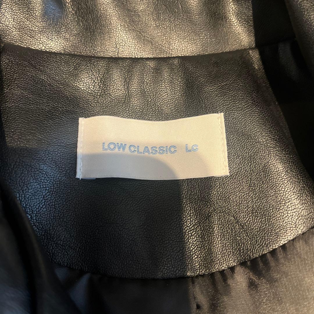 LOW CLASSIC☆美品　LEATHER LONG JACKET