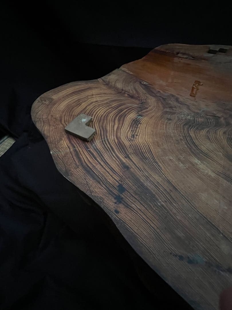 鹿児島 屋久杉　花台　飾り台　工芸品　無垢インテリア　天然木　在銘