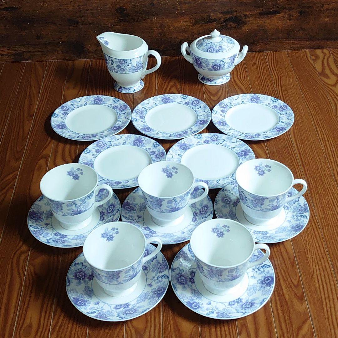 ロイヤルウースター　オリエンタルブルー　ティーセット&ケーキ皿