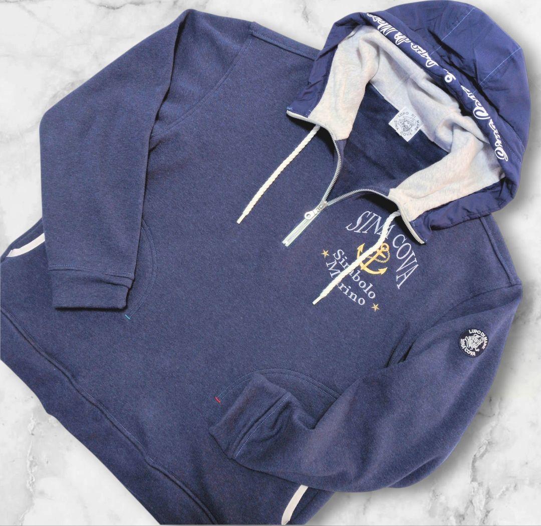 SINA COBA　ジップパーカー ネイビー　サイズＸＬ