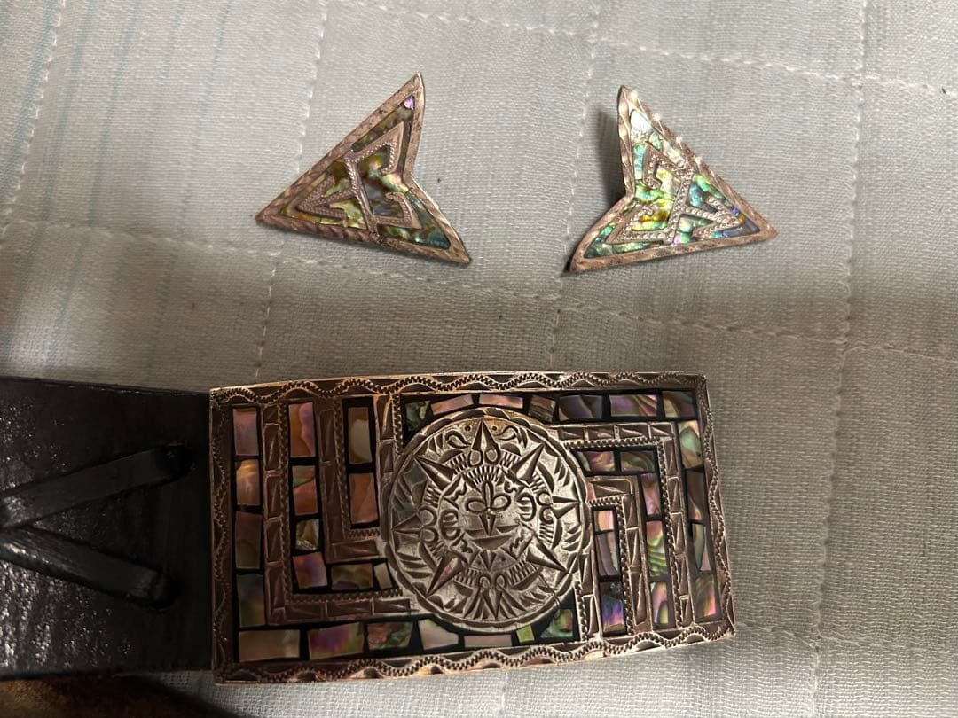 JOYMEX 螺鈿細工シルバー925 ベルト