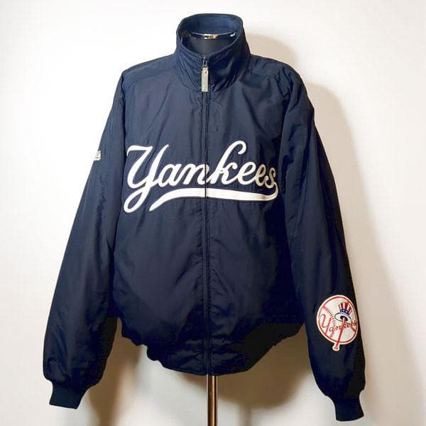 ヤンキース マジェスティック ブルゾン L ヴィンテージ スタジャン ジャケット