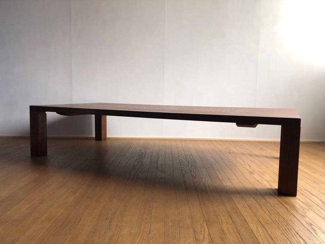 カンディハウス 一本技 センターテーブル 座卓 ウォールナット無垢材 旭川家具