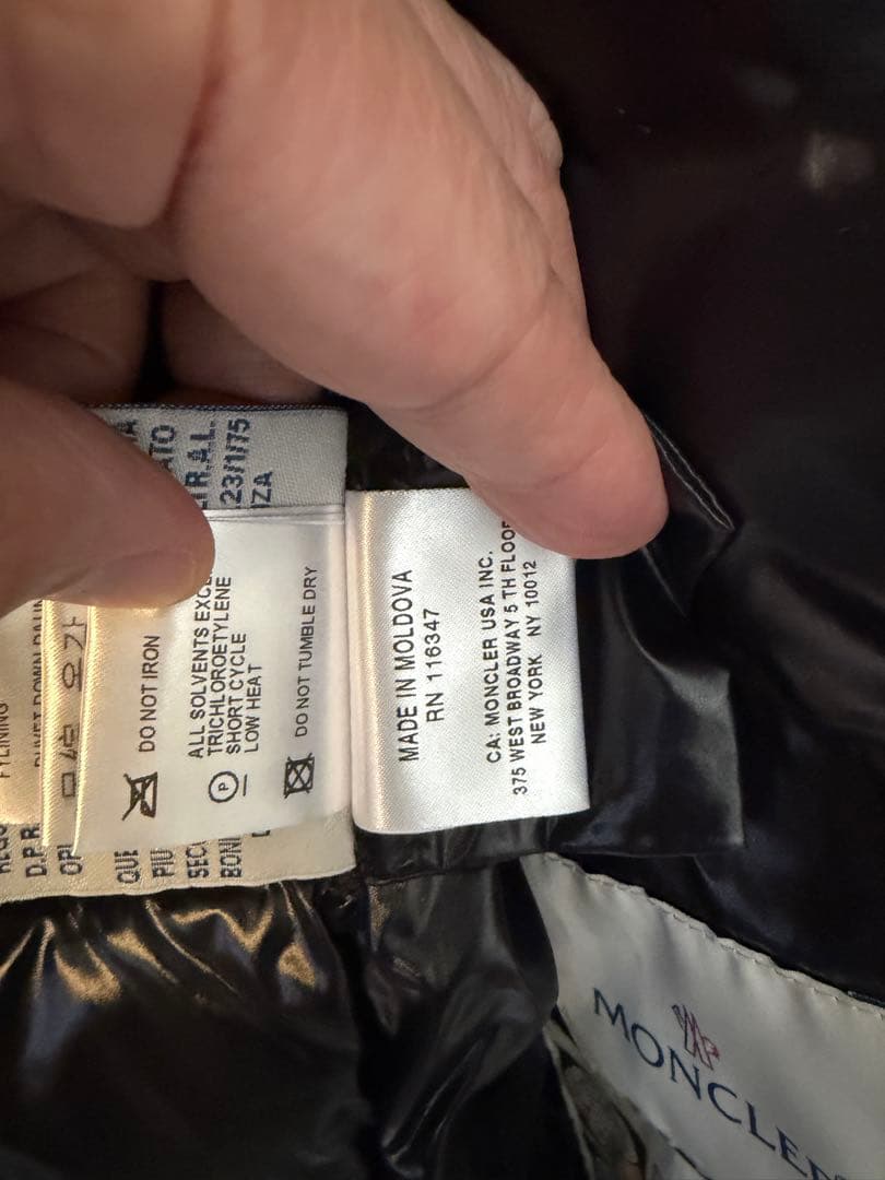 【美品】モンクレール MONCLER バディ BADY ブラック サイズ0