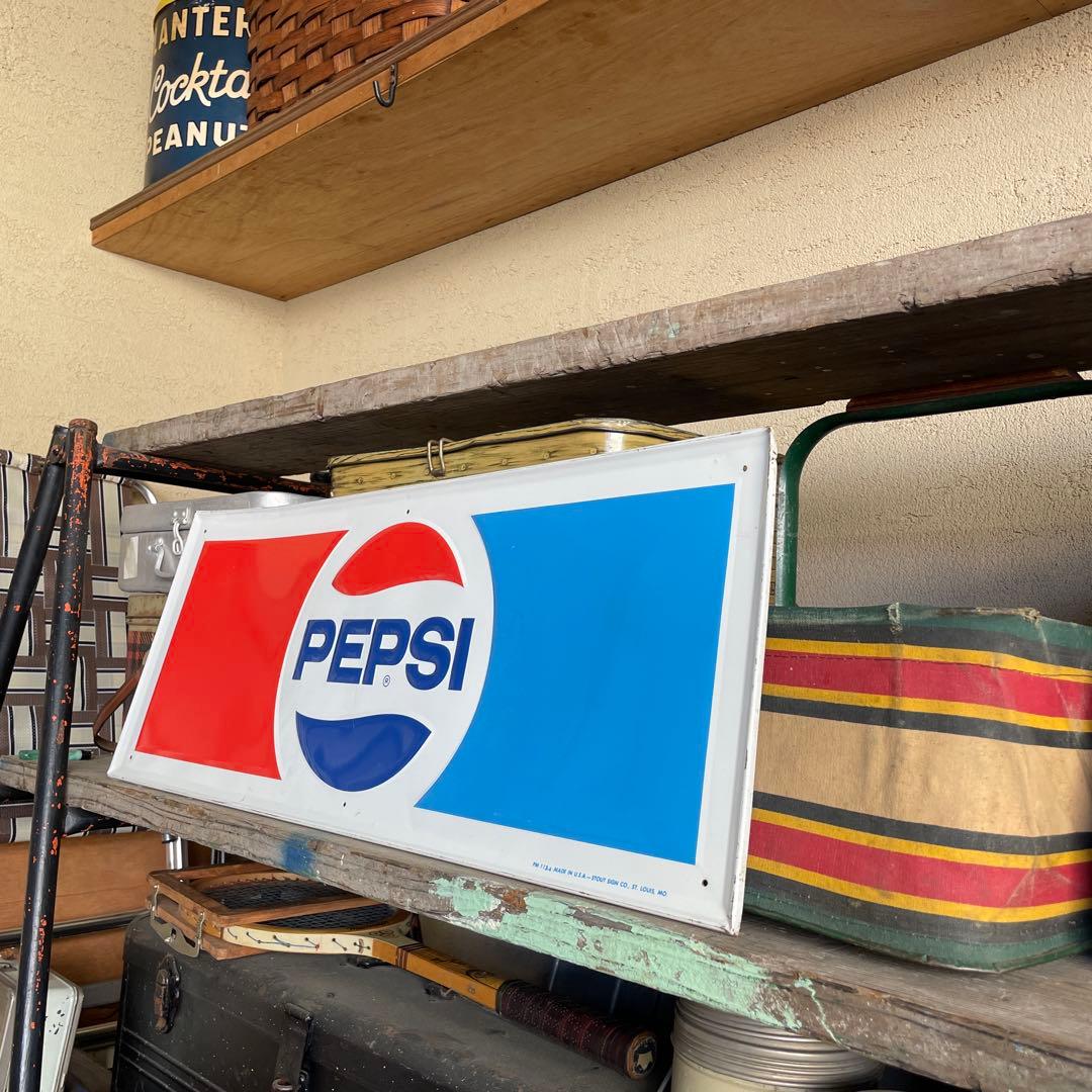 80's U.S.A vintage PEPSI COLA ペプシ サイン 看板