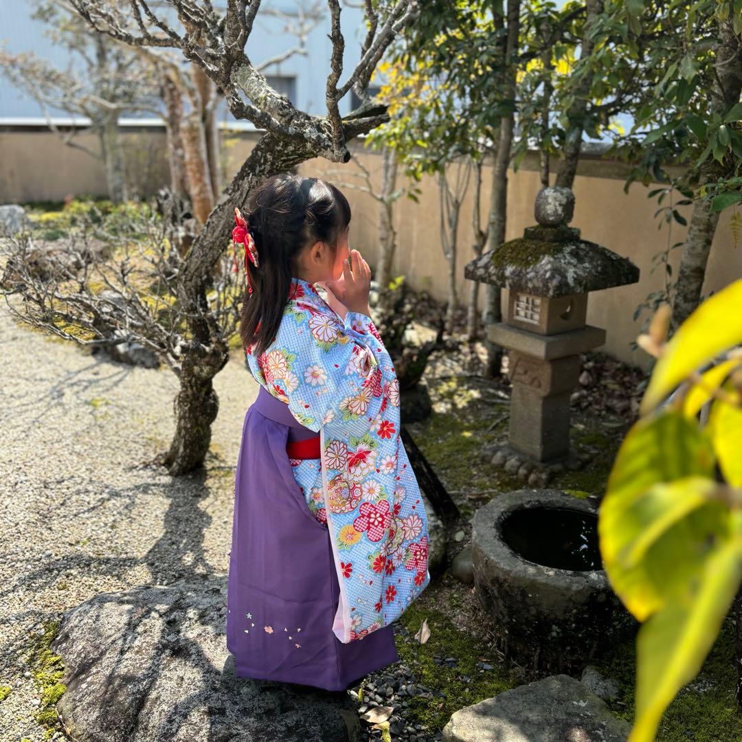 京のみやび 女の子 袴 5点セット 105~110cm