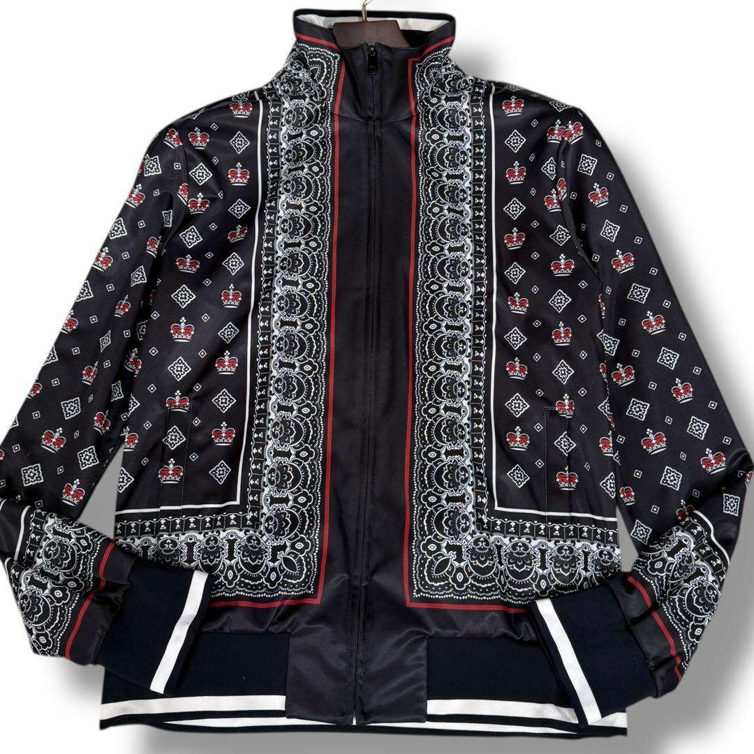 極美品 ドルチェ&ガッバーナ 20SS バンダナ柄 クラウン トラックジャケット