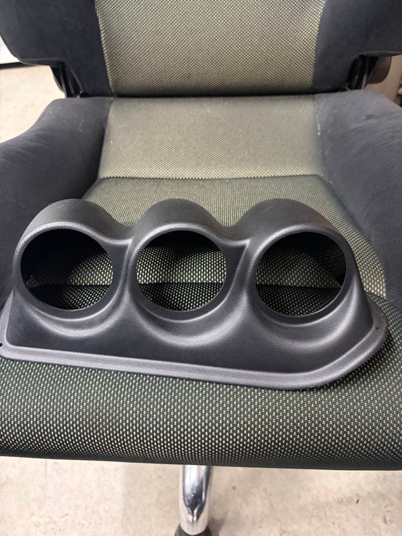 S14 シルビア　稀少ブラック 3連メーターフード