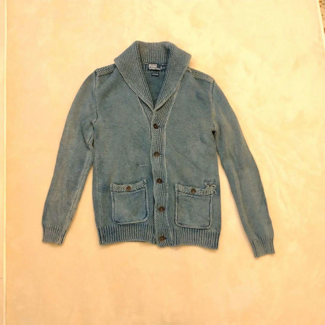 ✩Polo by RalphLauren【インディゴショールカラーカーディガン】