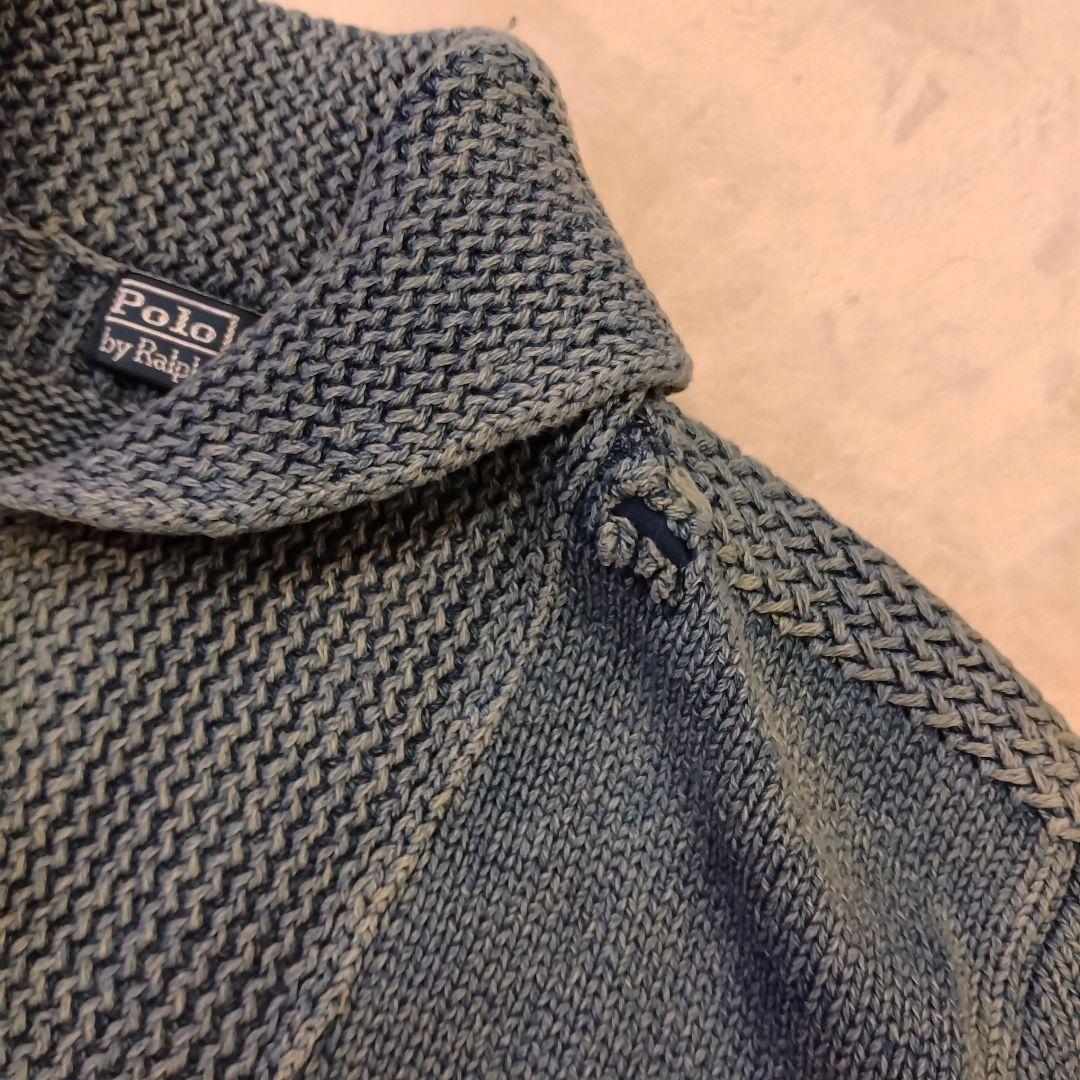 ✩Polo by RalphLauren【インディゴショールカラーカーディガン】