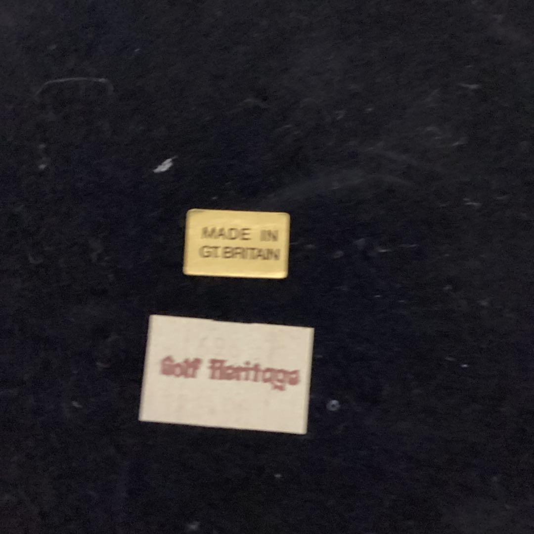 英国製アンティーク壁掛　レトロ　木製ゴルフクラブ手作り彫刻５本　ゴルフヘリテイジ