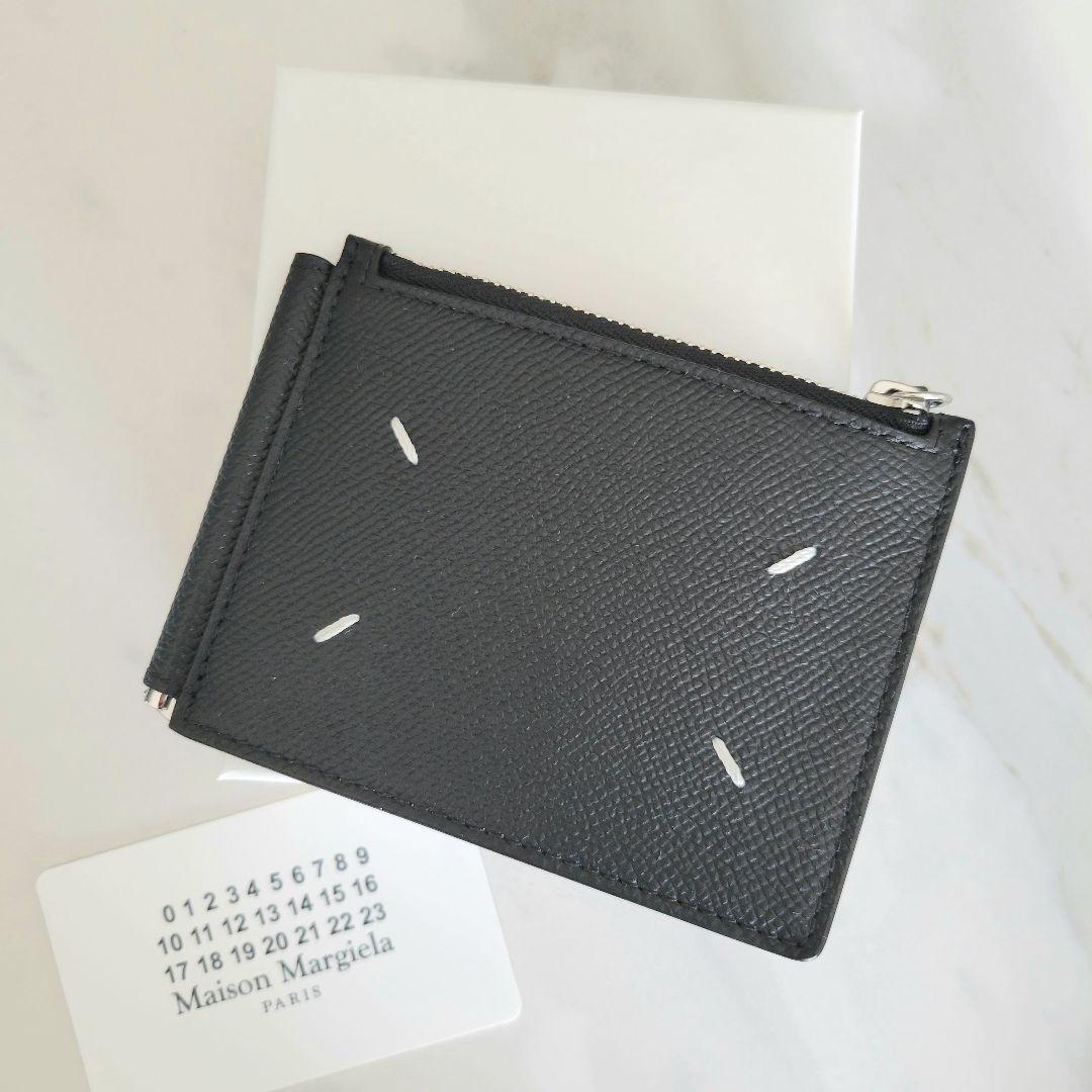 【新品未使用】メゾンマルジェラ マネークリップ 小銭入れ付 ブラック