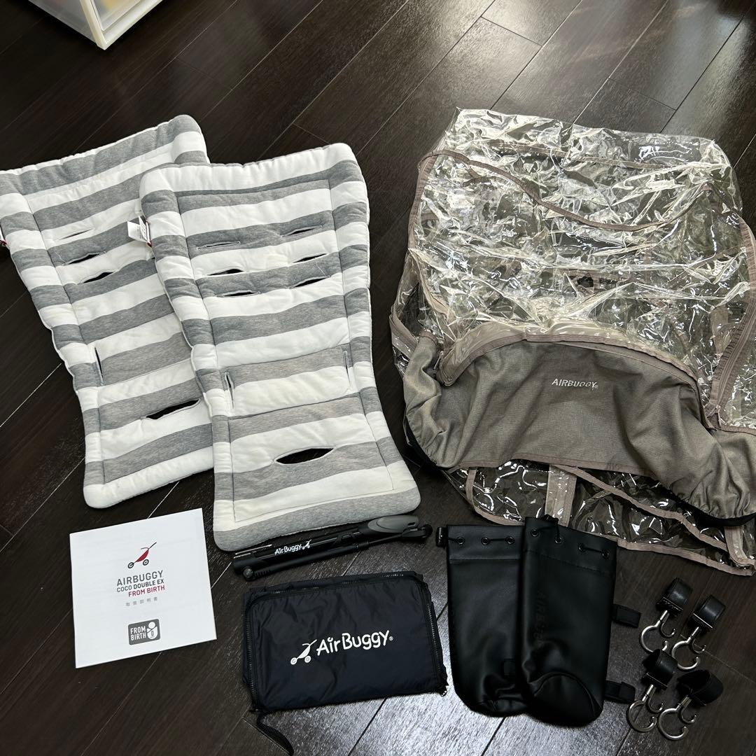 【付属品多数】エアバギーココダブルフロムバースexブラック【直営店限定カラー】
